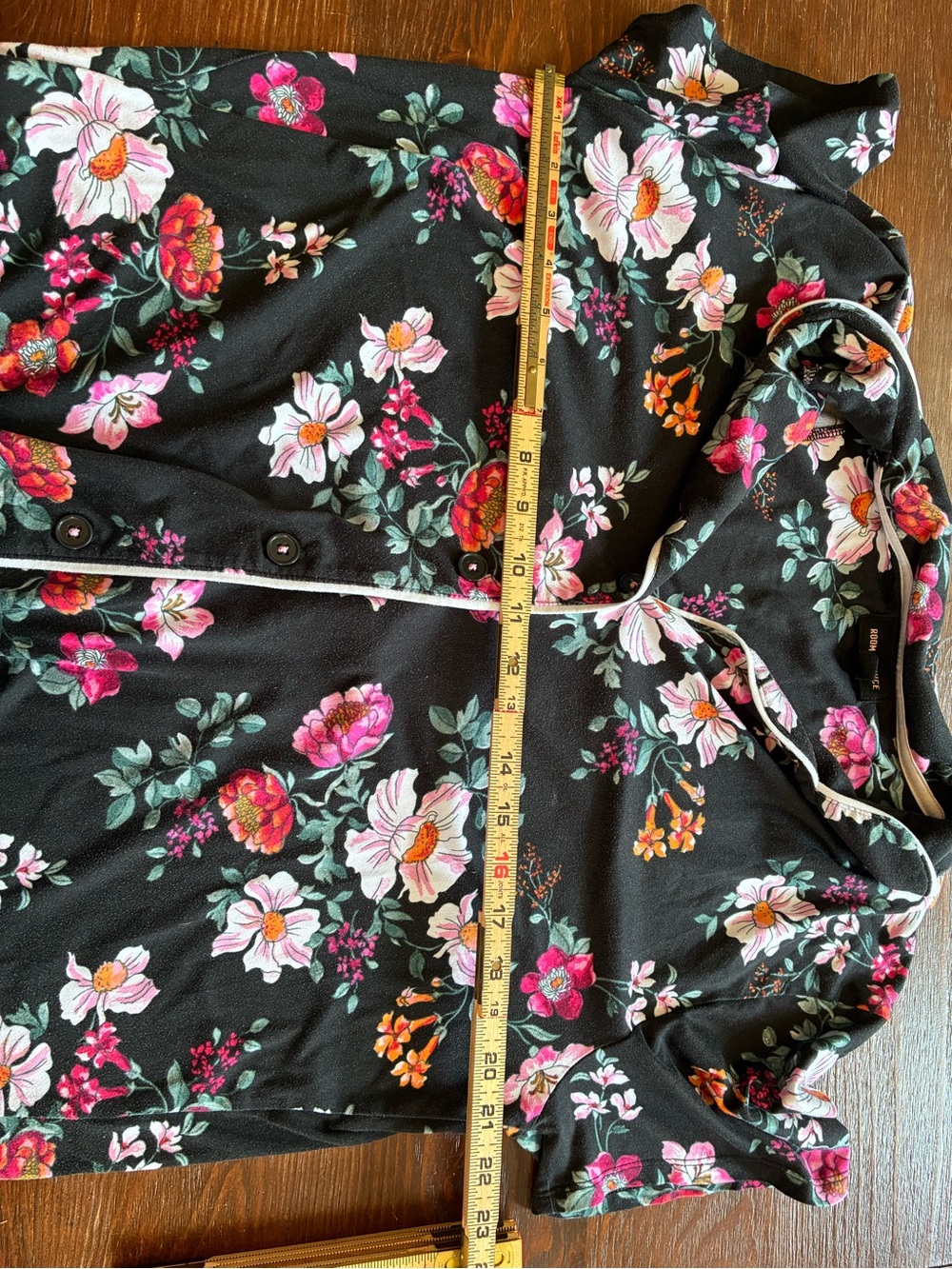 Room Service dark Cottagecore Floral Pajama Set cozy grandmacore - Picture 6 of 6